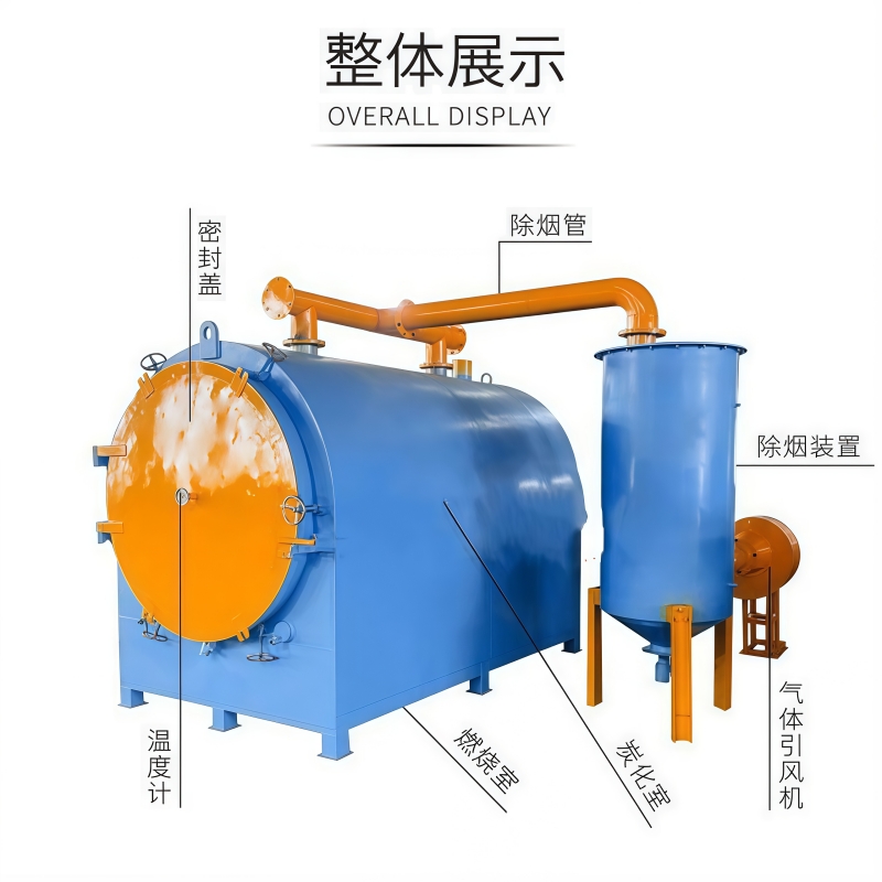卧式炭化炉